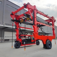 Chariot élévateur à conteneurs automatique de 45 tonnes, grue à conteneurs pour le levage de conteneurs de 20 pieds et 40 pieds