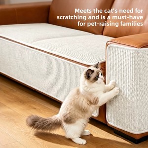 Tapis à gratter <span class=keywords><strong>pour</strong></span> <span class=keywords><strong>chat</strong></span> en sisal naturel, protection de <span class=keywords><strong>canapé</strong></span>, anti-rayures, coussin de grattage <span class=keywords><strong>pour</strong></span> animaux, housse de protection de meubles résistante à l'usure <span class=keywords><strong>pour</strong></span> chats - Product Image 4