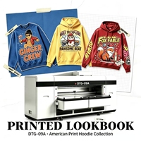 Mesin Printer DTG 6 Head Baru, Kecepatan Tinggi, Industri, untuk Pencetakan Langsung ke Pakaian (Direct to Garment) untuk Pesanan Pakaian Kustom Massal, Tekstil, dan Bahan Flex Egg