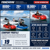 Kart aquatique électrique à grande vitesse pour 2 personnes, utilisation en lac, jet ski, bateau
