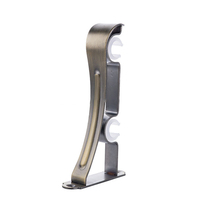 Supports de tringle à rideaux robustes et réglables en gros pour usine, supports de fenêtre modernes à clipser pour salon, taille personnalisée