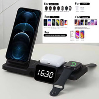 Base de Carga Inalámbrica con Reloj para iPhone 17 Pro, Estación de Carga para Samsung, Base para Apple Watch y AirPods Pro