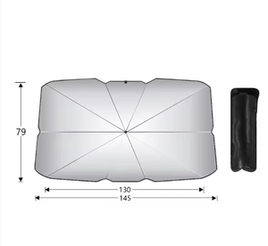 Pare-soleil double couche pour vitres de voiture, rafraîchissement rapide, pare-brise avant, imperméable, poignée manuelle en plastique, ajustement universel 10 - Product Image 5