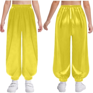 6-16 Kids Boys Girls Kung Fu Uniform Tai Chi Wing Chun Martial Arts Outfit <b>Pants</b> Performance Tai Chi Role Play Morning Exercises - Product Image 4
