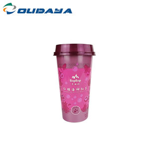 Gobelets en plastique jetables à paroi simple 450 ml 23 g IML de qualité alimentaire pour desserts, sans transfert d'odeur, inviolables, certifiés ISO, marque OUDAYA - Product Image 3