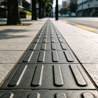 Meilleures ventes : Carreaux de pavage tactiles en céramique émaillée de qualité commerciale 300 mm pour voies ferrées à grande vitesse et allées extérieures