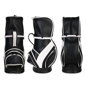 Bolsa de Vino de Golf Personalizada de Cuero PU Auténtico de Primera Calidad, Impermeable, Mini Bolsa de Regalo de Lujo, Decorativa Roja de Japón y Corea del Sur, 34*12cm, Cierre de Cremallera - Product Image 3