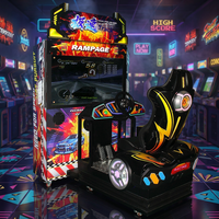 Machine de jeu de course pour adultes axée sur le divertissement avec piste réelle, course à haute vitesse et fonctionnalités de compétition à connexion à distance