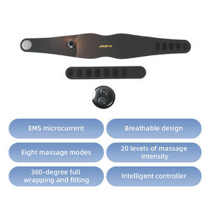 <span class=keywords><strong>Ceinture</strong></span> de massage avec 8 modes de massage, 20 niveaux <span class=keywords><strong>d</strong></span>'intensité, contrôleur intelligent respirant, micro-courant EMS, soutien lombaire - Product Image 2