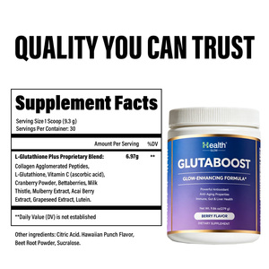 Poudre de Collagène et Glutathion OEM 1000mg – Complément Éclaircissant Anti-Âge pour la Peau – Marque Privée GMP – Vente en Gros Usine - Product Image 3