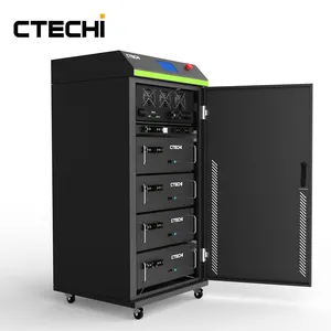 CTECHI 5KW 하이브리드 태양 에너지 저장 시스템 저전압 5kwh 원격 6000 사이클 배터리 지원 병렬 5kw Lifepo4 배터리