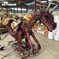 Dragon animatronique avec fumée, statue de dragon en vente chaude