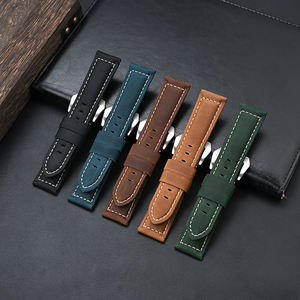 Nouveau bracelet en cuir Design pour <span class=keywords><strong>Panerai</strong></span> 389/441/368 <span class=keywords><strong>Vintage</strong></span> peau de vache couleur changeante haut Grain luxe bracelet de montre en cuir - Product Image 1