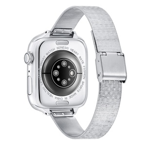 Correa de Malla Milanesa de Acero Inoxidable Transpirable para Smartwatch, Venta al por Mayor de Fábrica, Liberación Rápida Ultra Inteligente, 38-44mm - Product Image 5