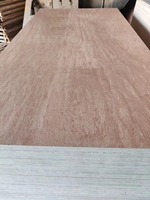 Panneau de contreplaqué brut commercial 9mm/12mm/18mm en pin et peuplier avec colle E2, design moderne pour la construction et le mobilier
