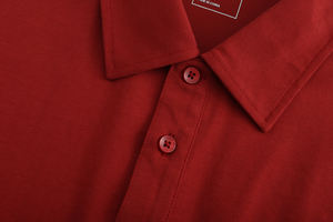 Camisetas Unisex Casuales de Verano, Cuello Redondo, Manga Corta, Cierre de Dos Botones, Corte Regular, Tejido Piqué, Estampado Serigrafiado - Product Image 3