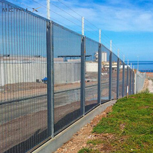 Grillage soudé 358 durable enduit de poudre de Metalx 2.1m 2.4m clôturant la sécurité anti-montée avec la lame de fil de <span class=keywords><strong>fer</strong></span> barbelé - Product Image 6