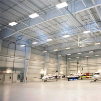 Bâtiment préfabriqué moderne en structure métallique pour grand hangar d'avions, entrepôt et hangar de stockage