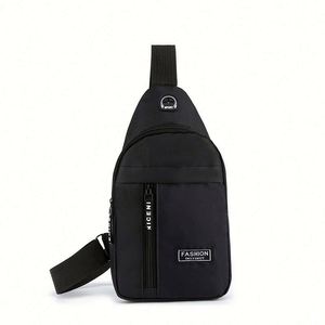 Design Custom logo Nylon Sling Unisex Teens <b>Small</b> Sport Men Pouch Shoulder Side Bags for Men Crossbody Bag Men's Messenger Bags - Product Image 2