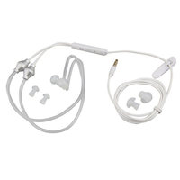 Écouteur microphone anti-radiation en PVC avec tube acoustique de 3,5 mm pour téléphone portable, casque à ondes Schumann
