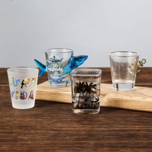 Vasos de Chupito con Logotipo Personalizado, Diseño Creativo con Temática de Vacaciones en Jamaica, Recuerdo Decorativo de Jamaica - Product Image 3