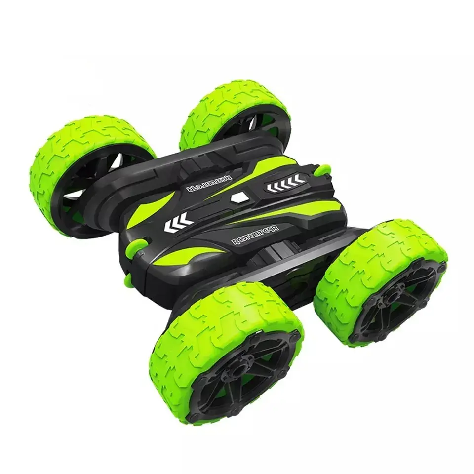 New Products Double Sided High-speed Four-way Torsion Arm Light Climbing Rc Stunt Remote Control Car For Kids