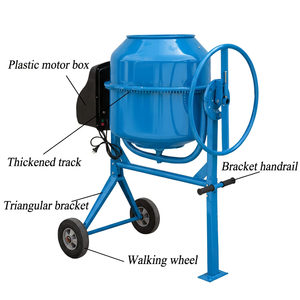 <span class=keywords><strong>Prix</strong></span> d'usine, vente chaude, bétonnière électrique portable 100L 550W, bétonnière pour chantiers de construction - Product Image 4