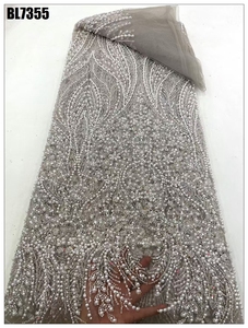 Wedding ren vải sang trọng Bridal DRESS vải chất lượng cao áo thêu thiết kế thời trang Sequins đính cườm ren - Product Image 4