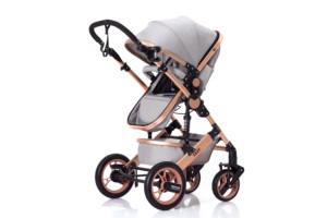Fournisseur chinois de poussettes de luxe pour bébés, vente directe, poussette 3 en 1 avec siège surélevé - Product Image 6