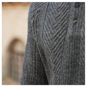 Wholesale of New Models Winter European and American Thickened Button Lapel <strong>Sweater</strong> <strong>Men's</strong> <strong>Sweater</strong> Knitwear Casual Custom logo - Product Image 2