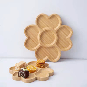 Irregular wooden <b>tray</b>, snack <b>tray</b>, <b>tea</b> <b>tray</b>, pastry <b>tray</b>, fruit <b>tray</b>, teacup holder, solid wood. - Product Image 4