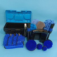 Nouvel Arrivage Seau de Lavage Auto 5 Gallons avec Couvercles Gamma et Poignée, Seau de Détail en Plastique avec Kit de Nettoyage et Outils de Lavage