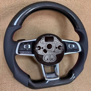 Volant de voiture en fibre de carbone personnalisé pour Volkswagen B6 B7 B8 <span class=keywords><strong>CC</strong></span> Golf 5 6 7 R MK5 MK6 MK7 Gti R Polo Passat - Product Image 2