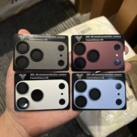 Protection d'objectif en métal givré mat pour iPhone 18 Pro/18 Pro Max 95% AR+AF Protection complète de l'appareil photo à 360°
