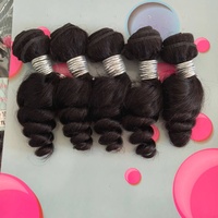 Lot de 5 paquets de mèches de cheveux humains brésiliens avec closure, cheveux bon marché en gros, 5 paquets, tous styles, bouclés lâches
