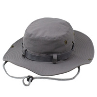 Sombrero Boonie Táctico de Camuflaje para Hombre, Sombrero de Pesca Safari de Ala Ancha, Gorra Deportiva Plegable para Escalada, Caza y Tiro
