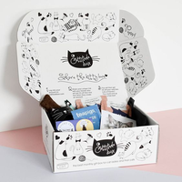 Boîte cadeau rigide personnalisée écologique et recyclable avec pelliculage mat et revêtement UV pour bonbons, biscuits, desserts, truffes, forme carrée avec séparateur