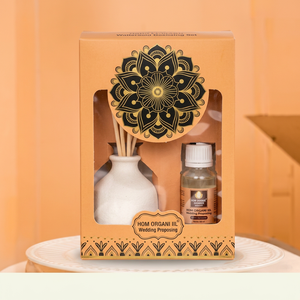 Wedding Proposing Reed <b>Diffuser</b> Set <b>Ceramic</b> Vase With Essential Oil Luxury Gift Box Packaging - Product Image 1