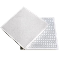 Panel de Techo Falso de Aluminio, Loseta Metálica Cuadrada para Diseño de Interiores Comerciales