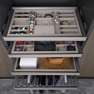 Tringle de penderie multifonctionnelle pour chambre à coucher, en alliage d'aluminium chromé, marque GQK - Product Image 3