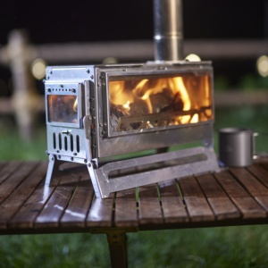 Estufa Portátil de Acero Inoxidable para Exteriores, de Leña Seca, con Regulador de Humo, para <span class=keywords><strong>Camping</strong></span> y Cocina en Todas las Estaciones - Product Image 3