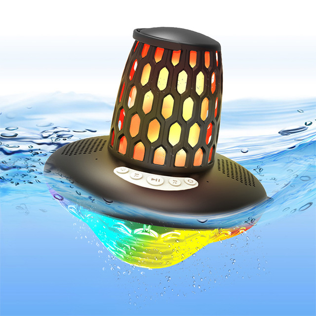 Trending Products 2026 New Arrivals Best Sellers Outdoor Flame Light Pool Portable Wireless Speaker