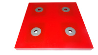 Feuille de polyuréthane moulée ouverte, soudable, pour revêtement de coulis de coulée