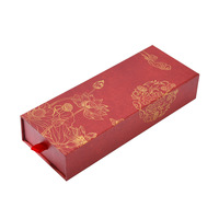 Boîte d'emballage d'encens rectangulaire de style chinois vintage de haute qualité, style tiroir, perles de Bouddha, ornement suspendu pour voiture, boîte à cheveux