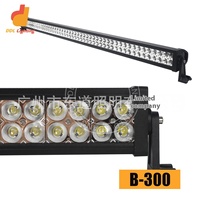 Lampu setrip LED mobil 52 inci Super terang, lampu depan atap dan pemeriksaan atas 300W modifikasi kendaraan Off-Road lampu LED