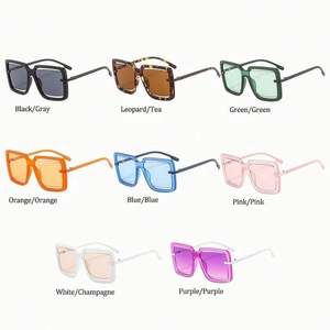 Gafas de Sol Cuadradas Extra Grandes de Moda con Logotipo Personalizado, Protección UV400, para Mujer, 2021 - Product Image 6