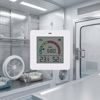Détecteur de dioxyde de carbone ZenMeasure 5.0 pour la maison et le bureau, thermomètre hygromètre, matériau PC/ABS, portable, garantie 1 an