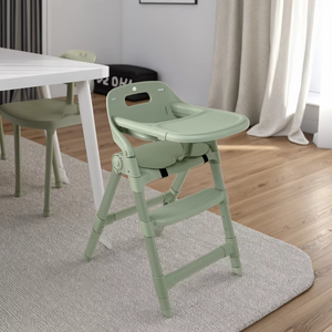 Cadeira Alta Moderna Ajustável para Bebês, Dobrável e Portátil, Design de Madeira para Uso em Casa, Hotel, Cozinha e Sala de Estar - Product Image 2