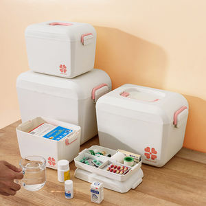 Boîte de premiers secours anti-poussière Organisateur domestique multi-usage pour le stockage des médicaments et des jouets - Product Image 6