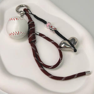 Accessoires de bijoux de mode JS, breloques de sac et porte-clés DIY de luxe, design mignon (ours, miroir, ballon de volley, cœur), vente en gros - Product Image 4